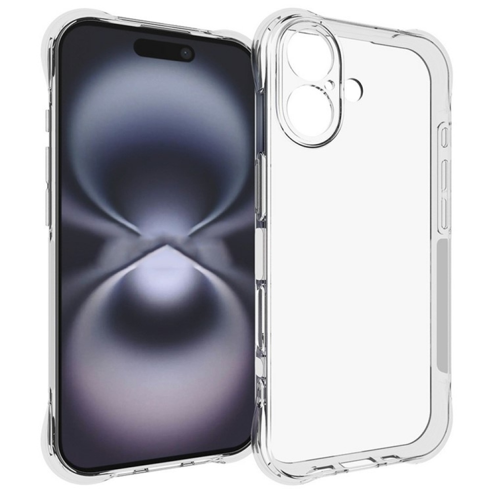 Priehľadný gélový obal na mobil iPhone 17 - priehľadný