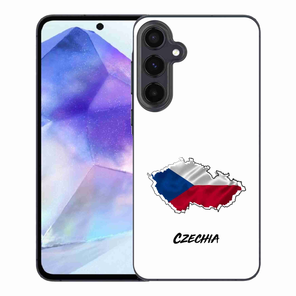 Gélový kryt mmCase na Samsung Galaxy A55 5G - Czechia biele pozadie