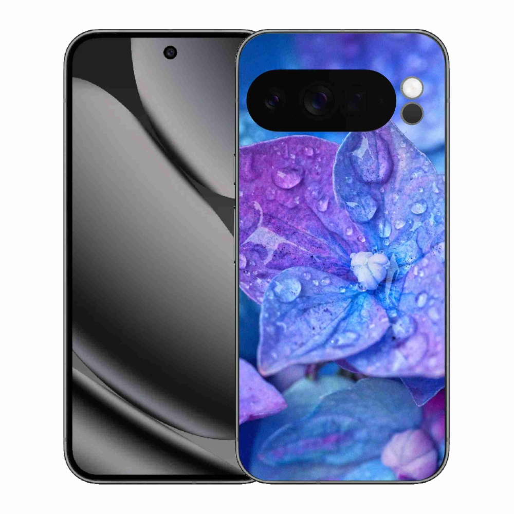 Gélový kryt mmCase na Google Pixel 10 Pro XL - fialový kvet