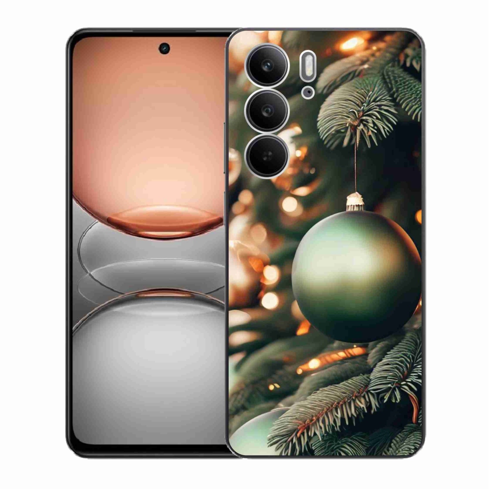 Gélový kryt mmCase na Realme C75 - vianočné ozdoby 1