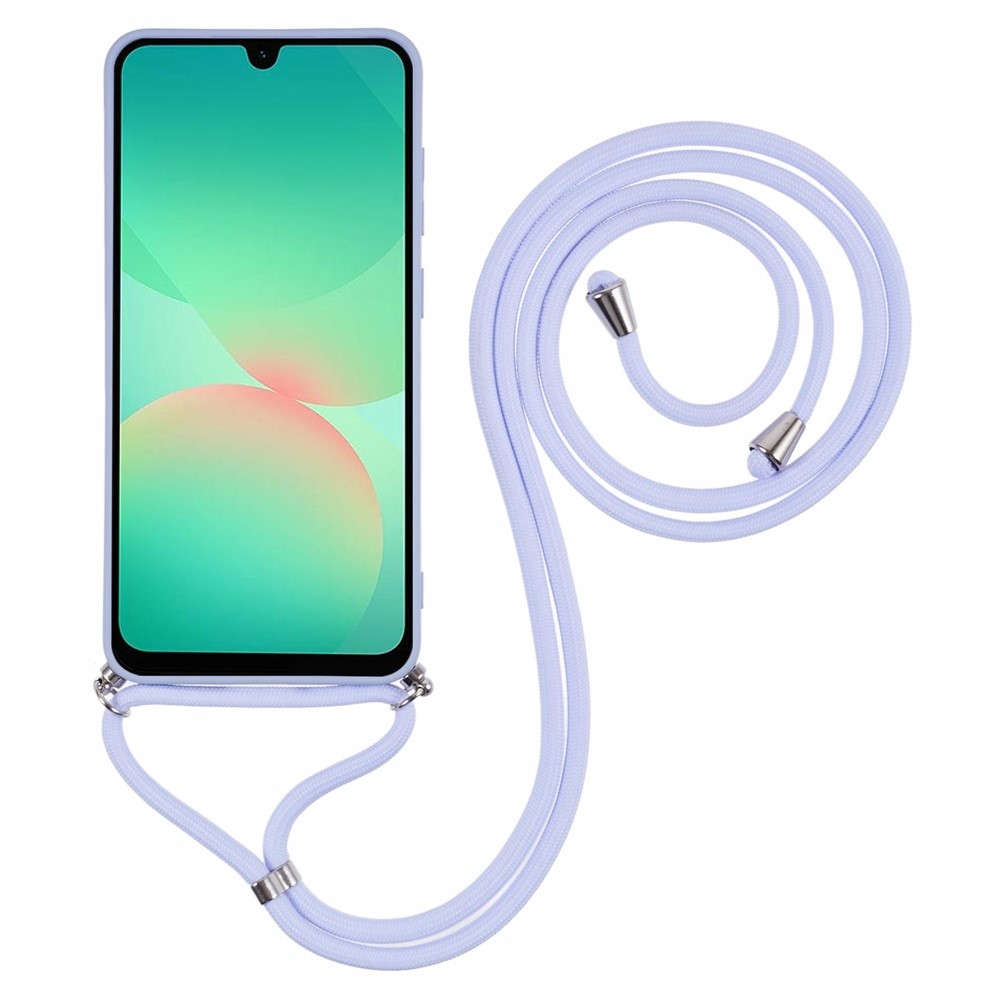 Lining gélový obal so šnúrkou na Samsung Galaxy A17 5G - svetlofialový