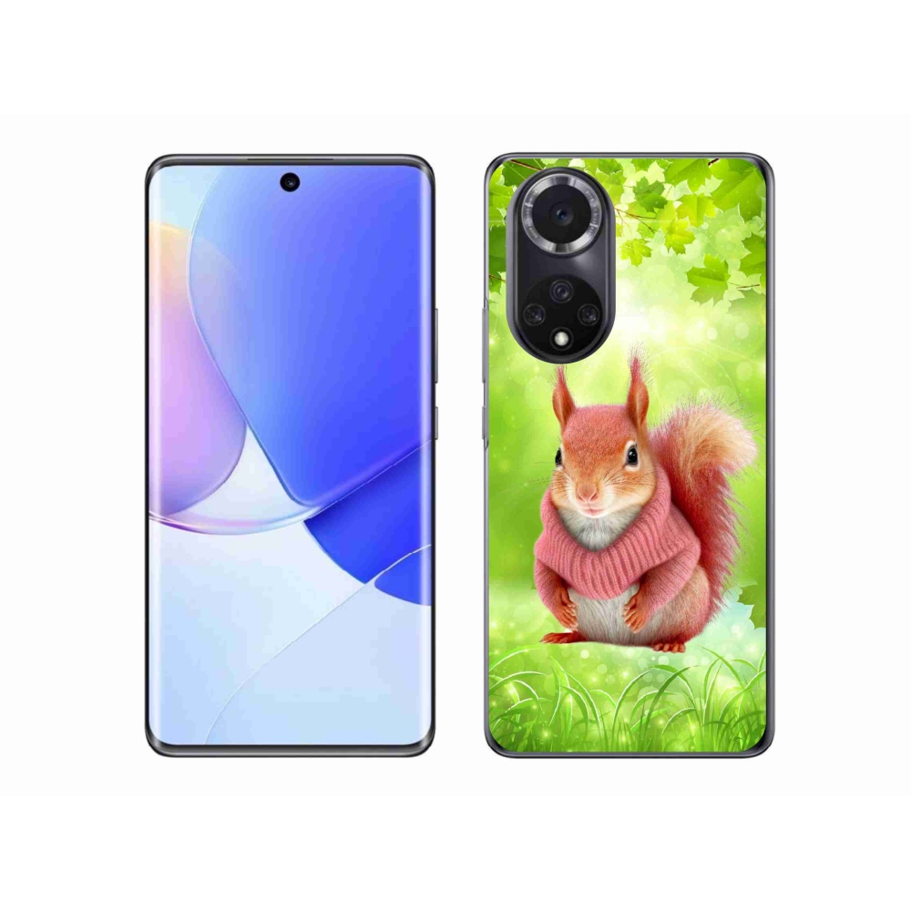 Gelový kryt mmCase na Huawei Nova 9 - veverka ve svetru