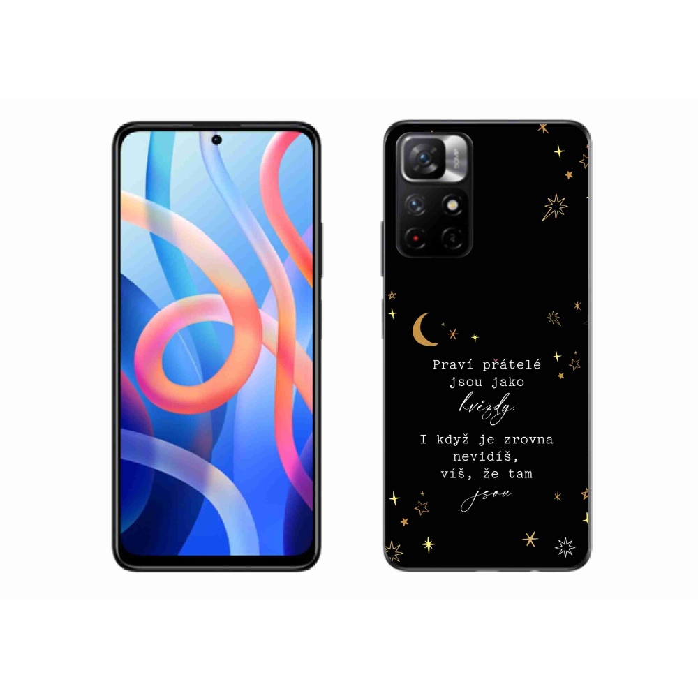 Gélový kryt mmCase na Xiaomi Redmi Note 11S 5G - citát 6 čierne pozadie