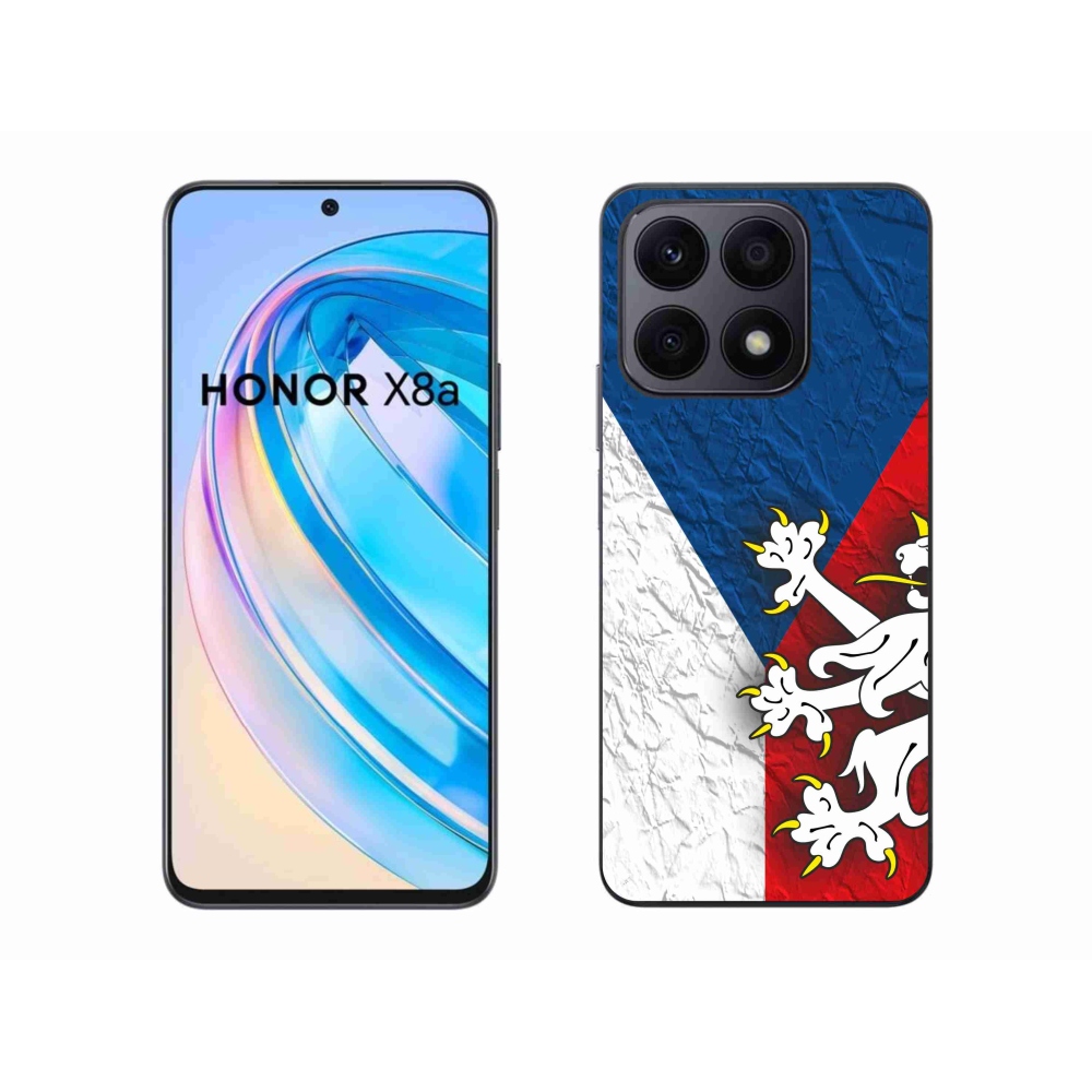 Gélový kryt mmCase na Honor X8a - česká vlajka 1
