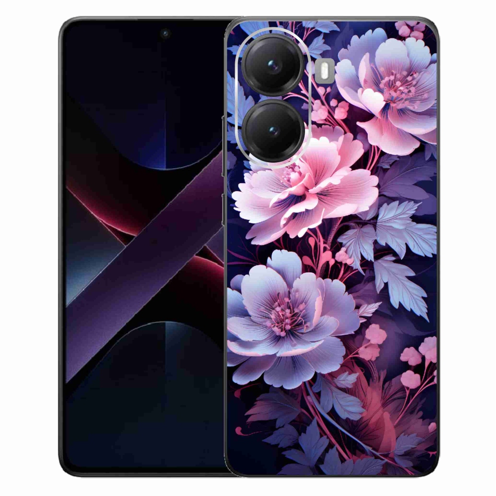 Gélový kryt mmCase na Xiaomi Poco X7 Pro 5G - kvety 11