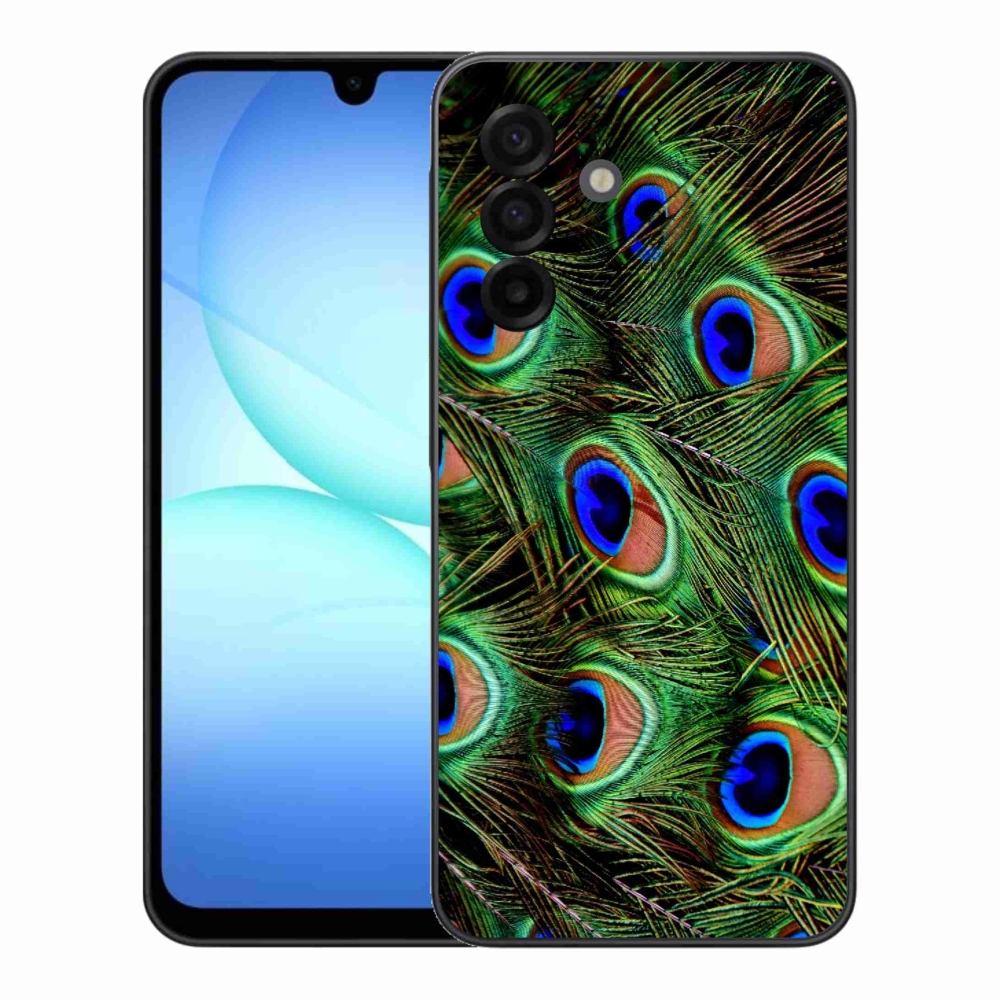 Gélový kryt mmCase na Samsung Galaxy A17 5G - pávie perie