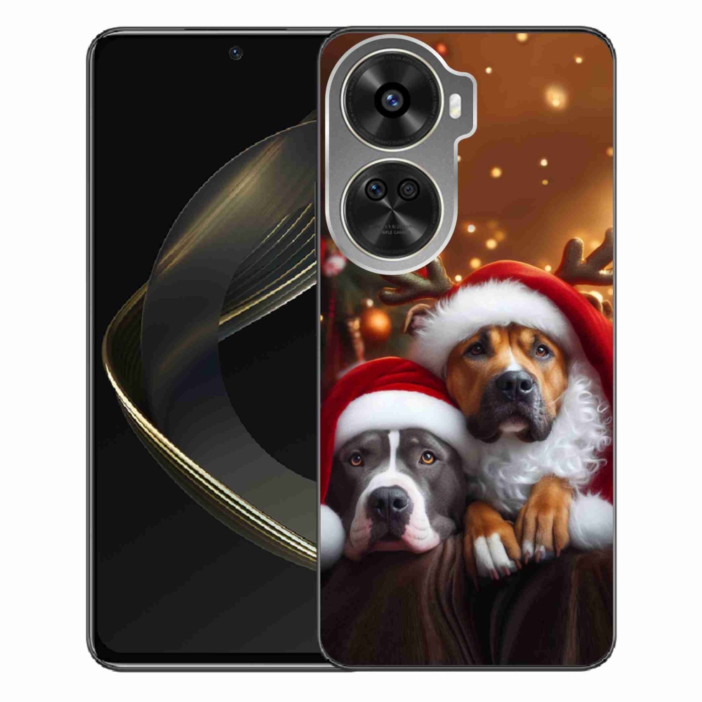 Gélový kryt mmCase na Huawei Nova 12 SE - vianočné psy