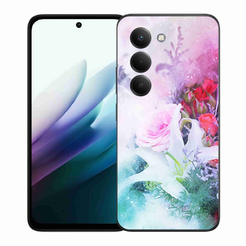 Gélový kryt mmCase na Xiaomi Redmi 15 4G/5G (171mm) - kvety 4