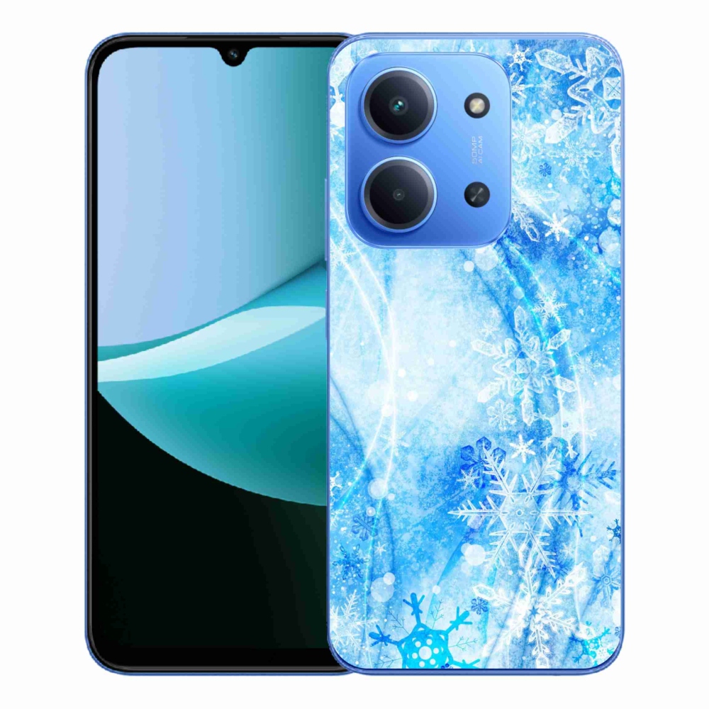 Gélový kryt mmCase na Xiaomi Redmi 15C 4G/5G (173mm) - snehové vločky