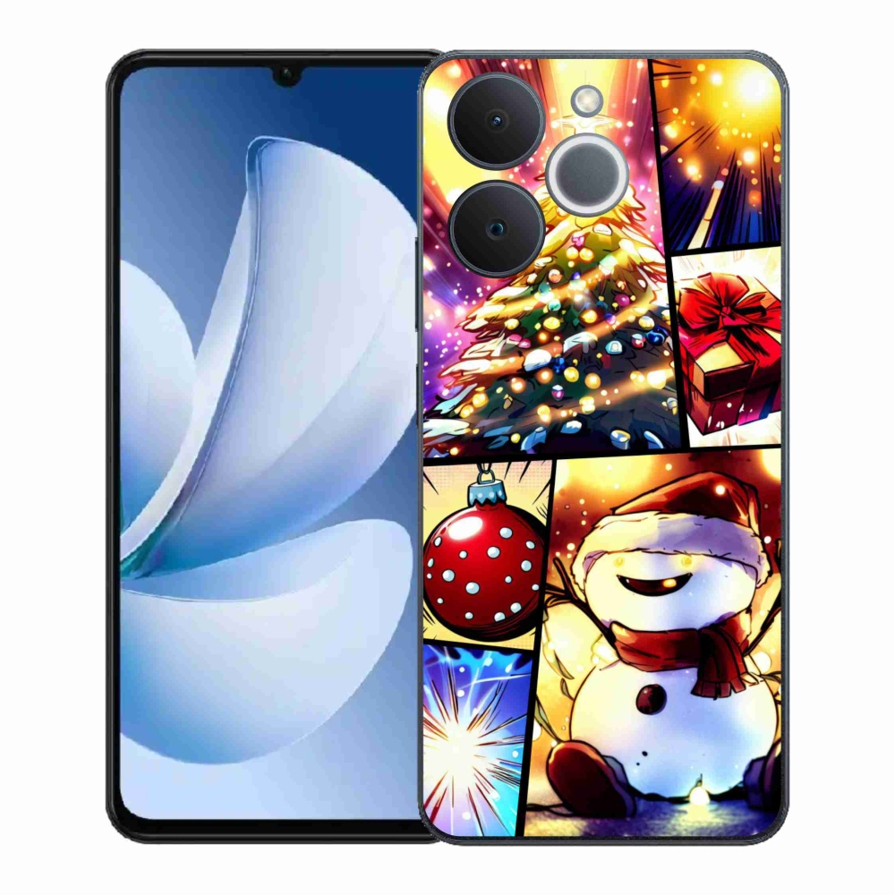 Gélový kryt mmCase na Realme Note 70T - vianočné motívy 1