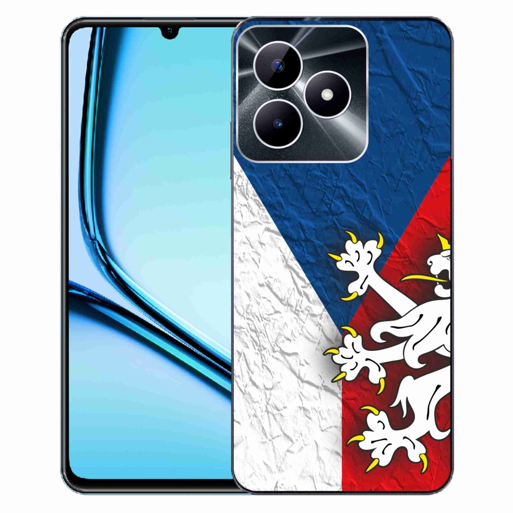 Gélový kryt mmCase na Realme Note 50 - česká vlajka 1