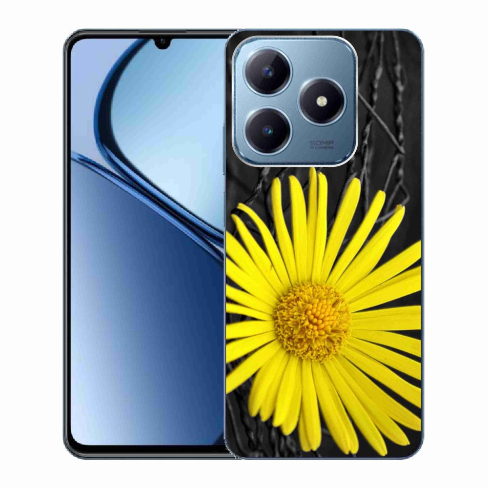 Gélový kryt mmCase na Realme C63 - žltá kvetina