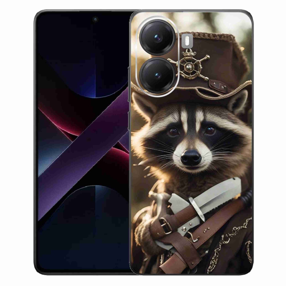 Gélový kryt mmCase na Xiaomi Poco X7 Pro 5G - mýval v uniforme