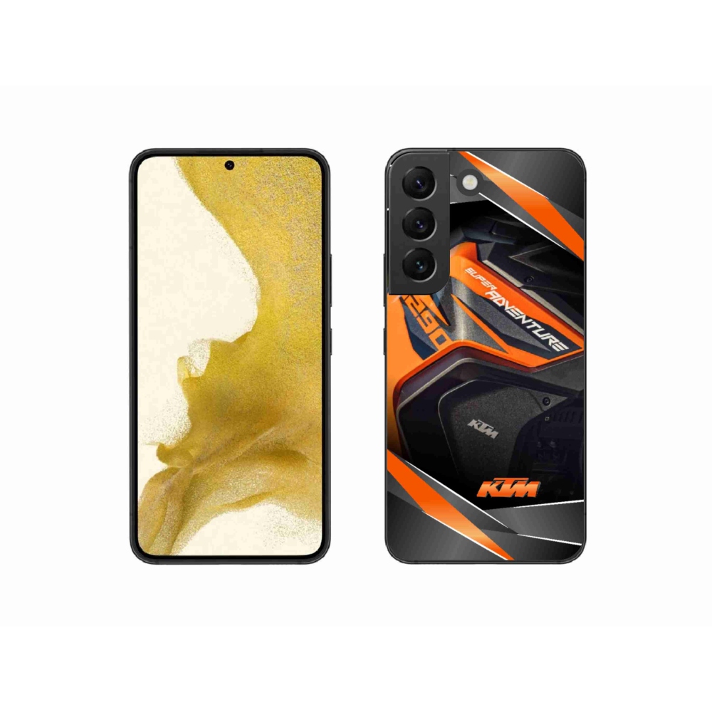 Gélový kryt mmCase na Samsung Galaxy S22 5G - motorka ktm