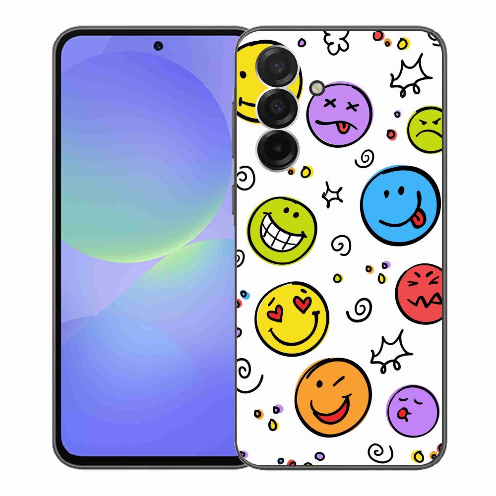 Gélový kryt mmCase na Samsung Galaxy A36 5G - smajlíci