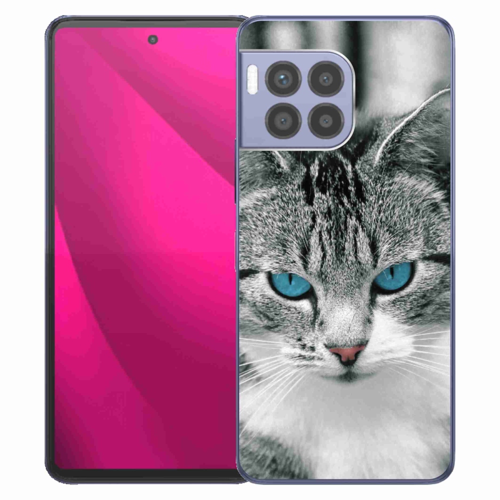 Gélový kryt mmCase na T-Mobile T Phone 2 Pro - mačacie pohľad 1