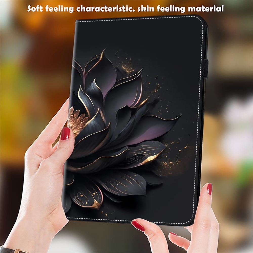Patts zatváracie púzdro na tablet Xiaomi Redmi Pad SE 8.7 - čierny kvet