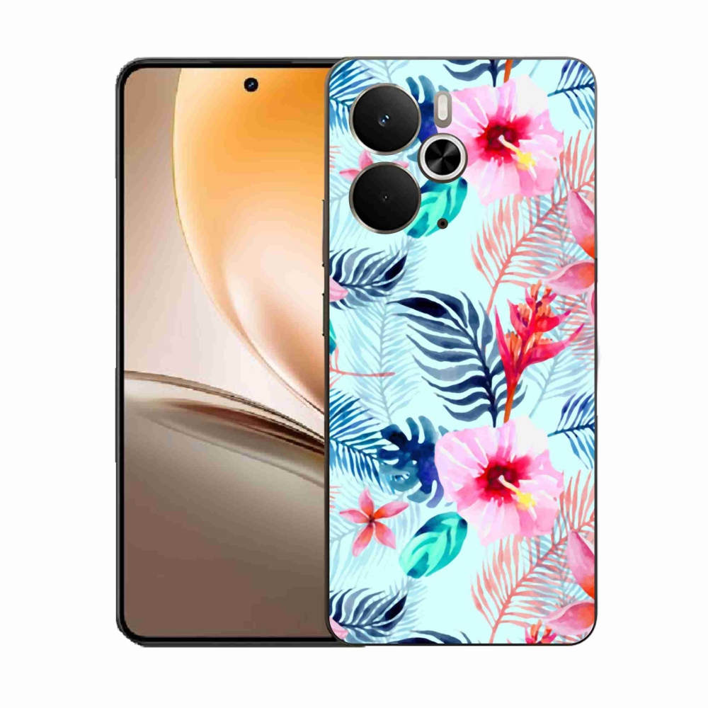 Gélový kryt mmCase na Realme 14 5G - kvety