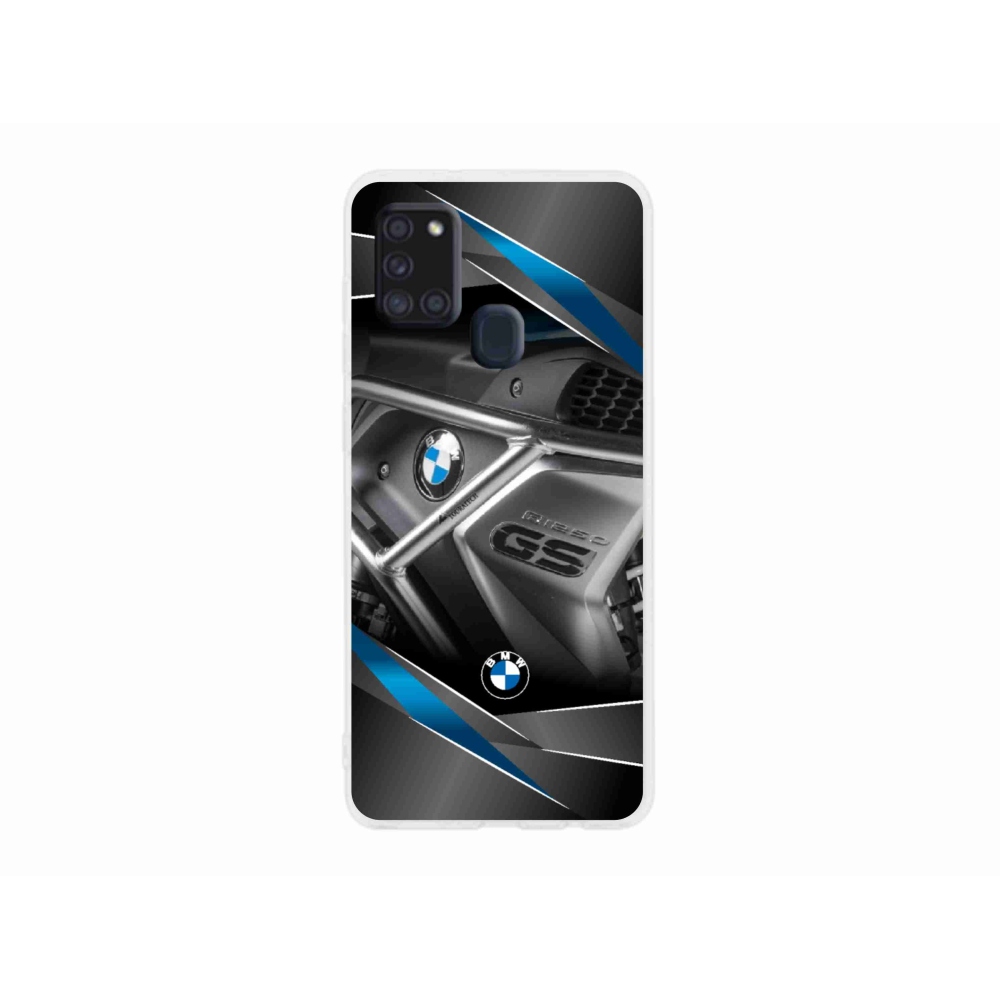 Gélový kryt mmCase na Samsung Galaxy A21s - motorka bmw