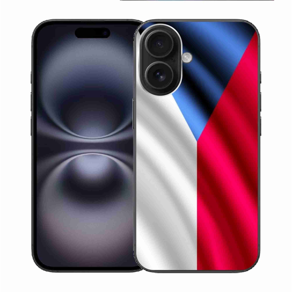 Gélový kryt mmCase na iPhone 16 - česká vlajka