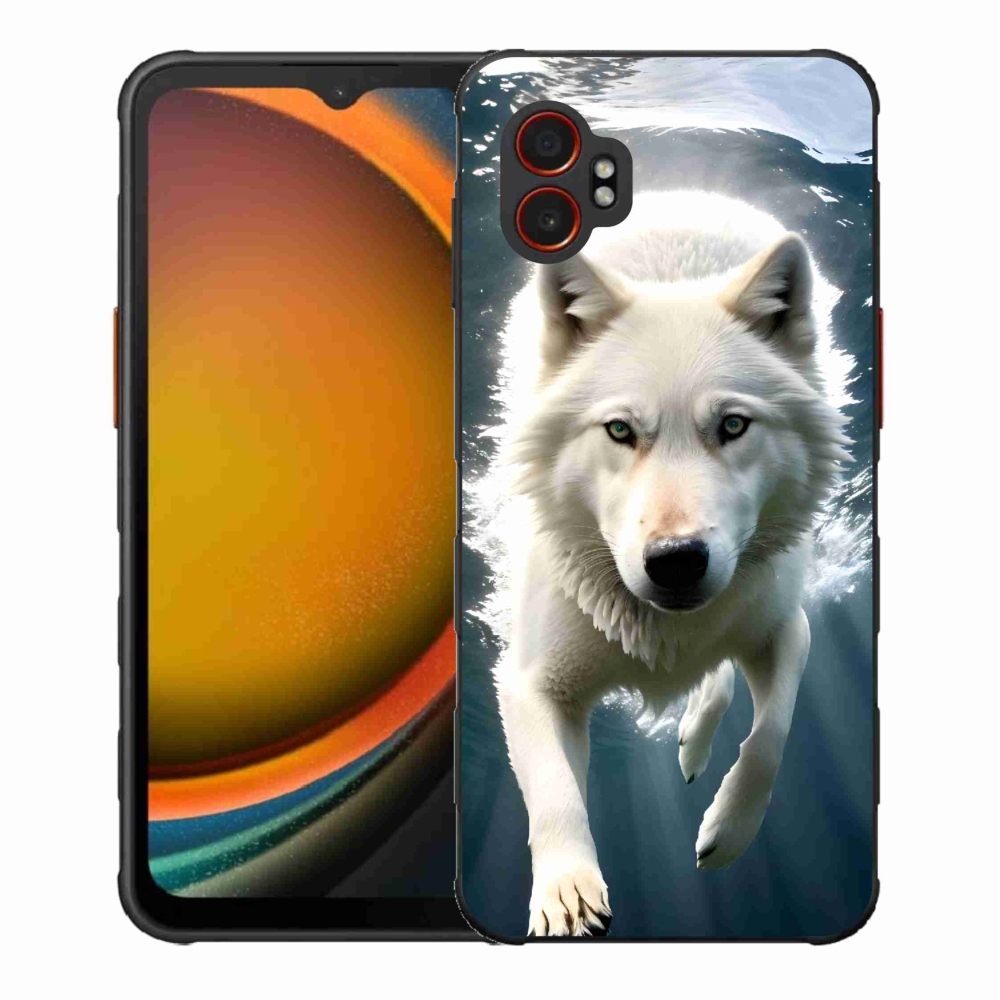 Gélový kryt mmCase na Samsung Galaxy Xcover 7 Pro - biely vlk