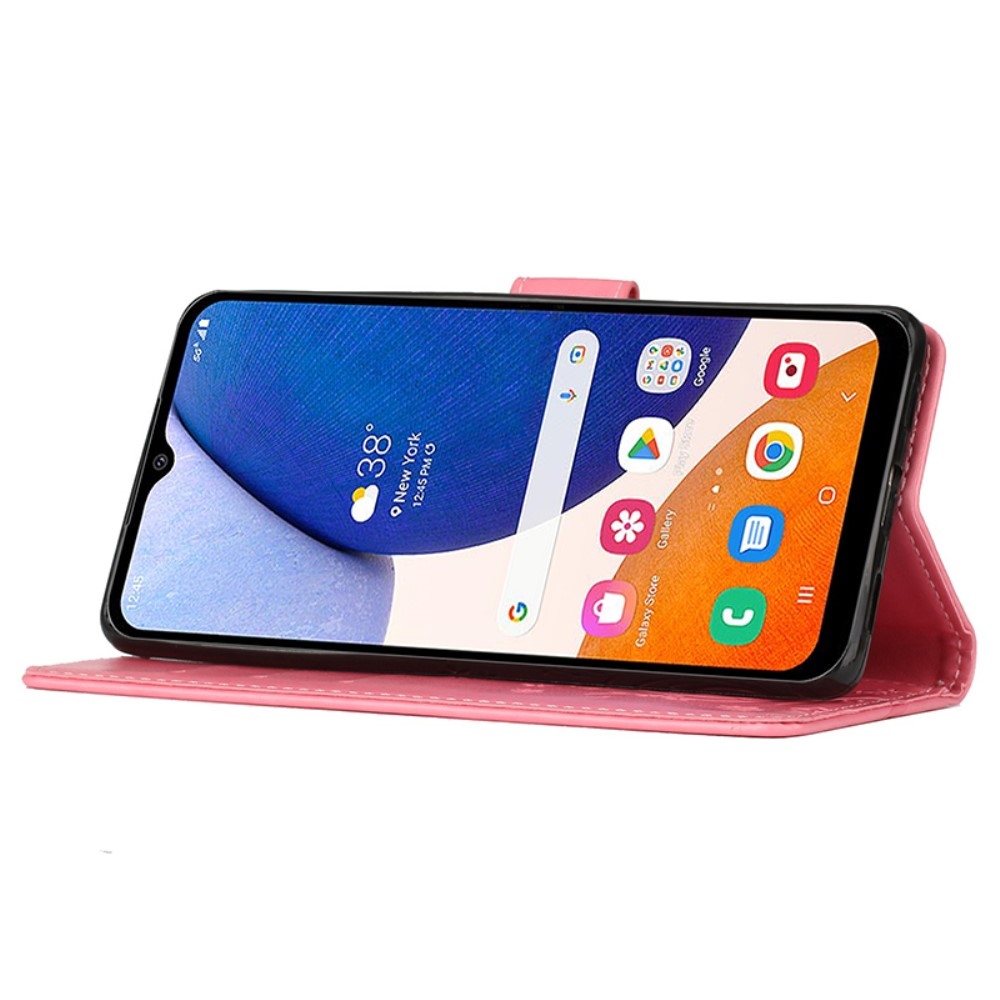 Flowers knižkové púzdro na Samsung Galaxy A05s - ružové