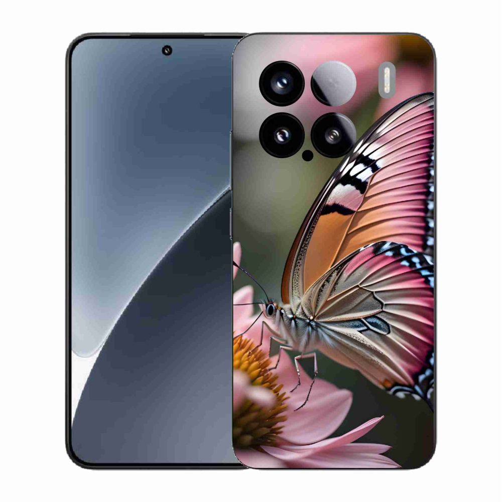 Gélový kryt mmCase na Xiaomi 15 - farebný motýľ