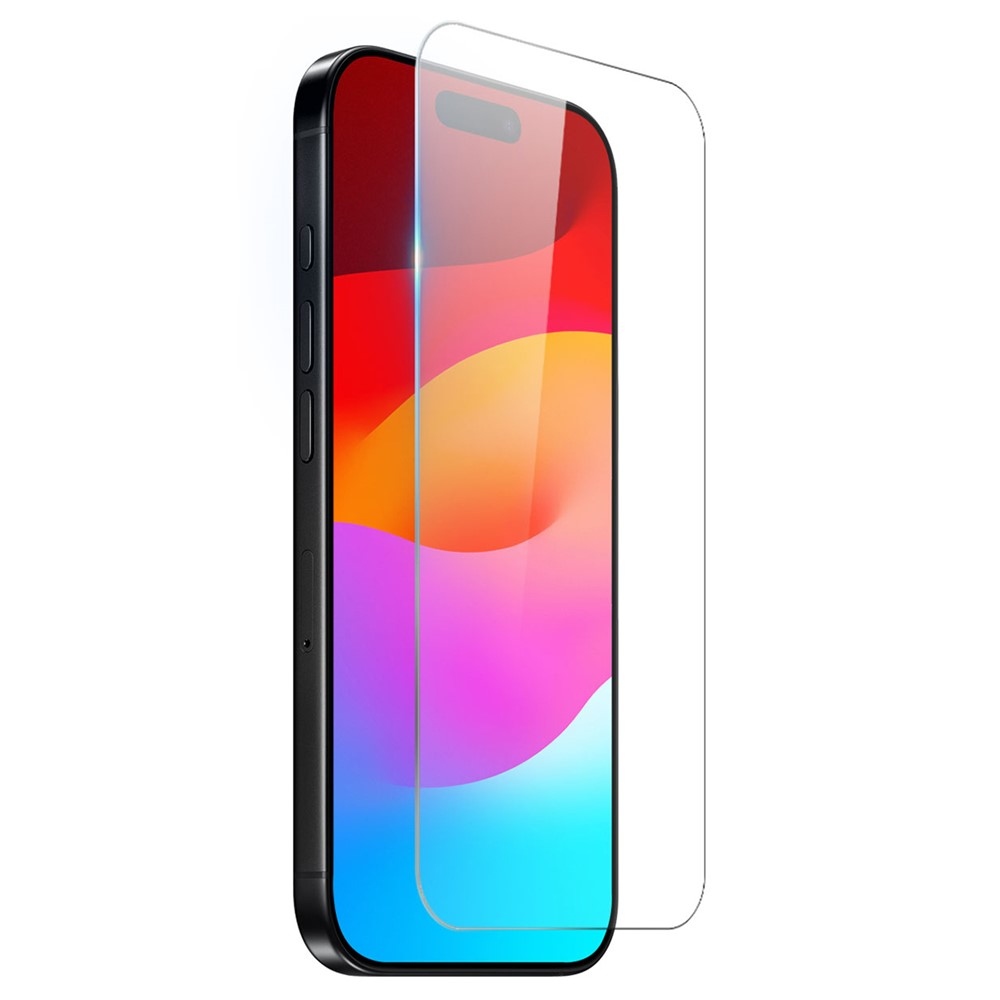 NORTHJO priehľadný gélový obal + tvrdené sklo na iPhone 17 Pro Max - priehľadný