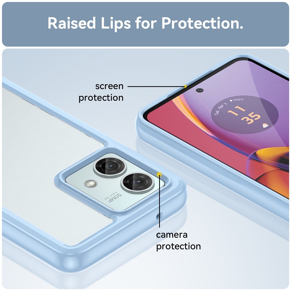Gélový obal s pevným chrbtom na Motorola Moto G84 5G - modrý