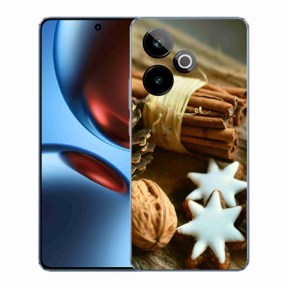 Gélový kryt mmCase na Realme GT 7 5G/GT 7T 5G - škorica a perníčky