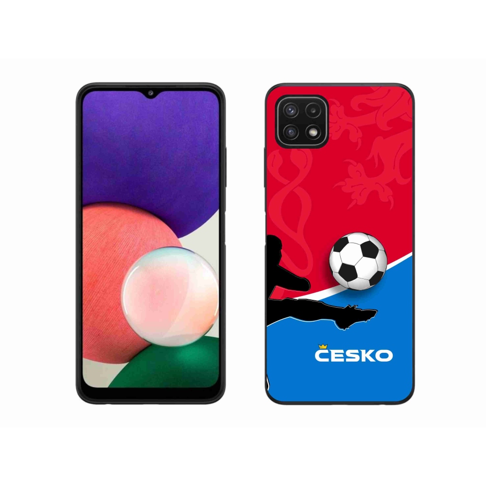 Gélový kryt mmCase na Samsung Galaxy A22 5G - futbal Česko 2
