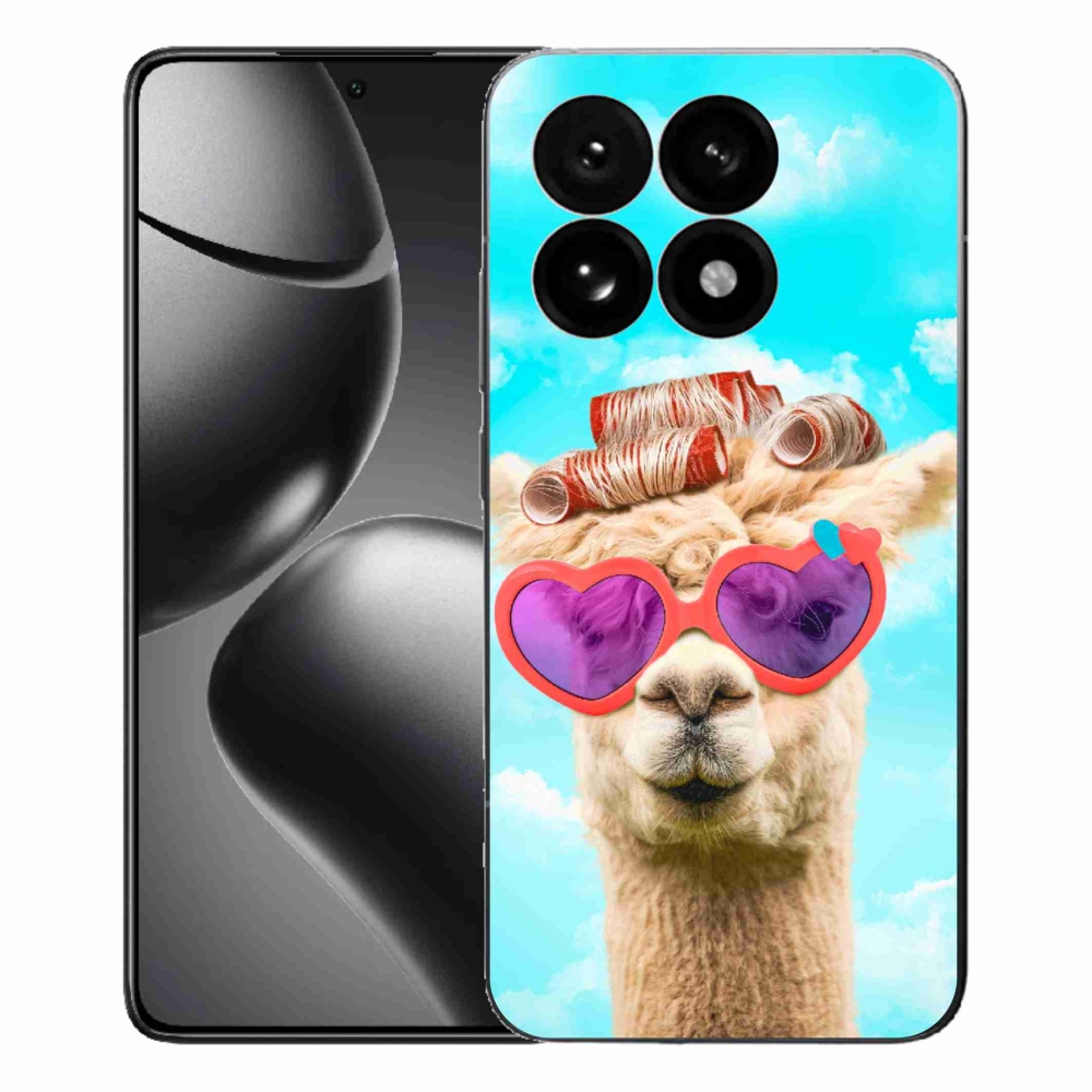 Gélový kryt mmCase na Xiaomi 15T - lama s okuliarmi