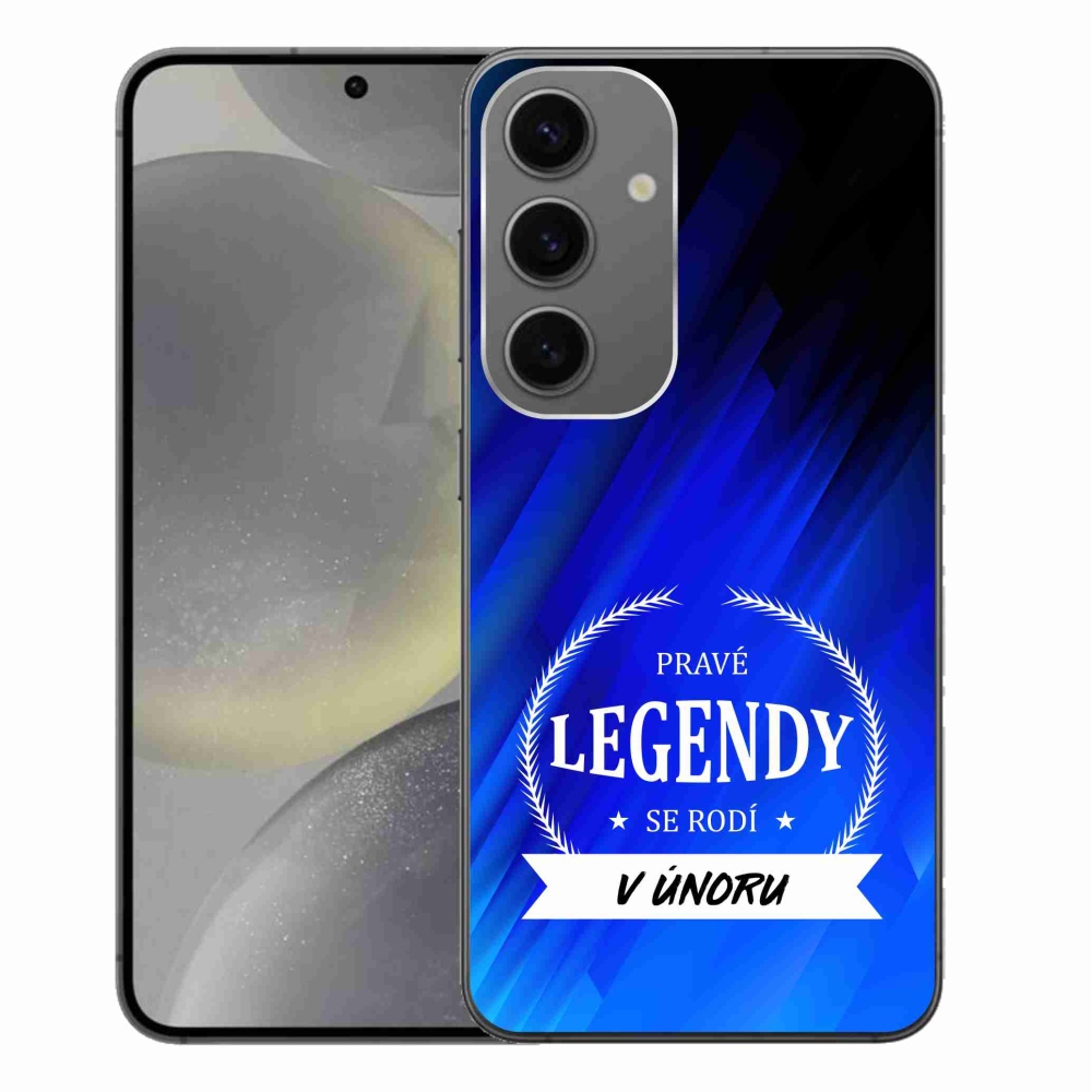 Gélový kryt mmCase na Samsung Galaxy S24+ - legendy vo februári modré pozadie