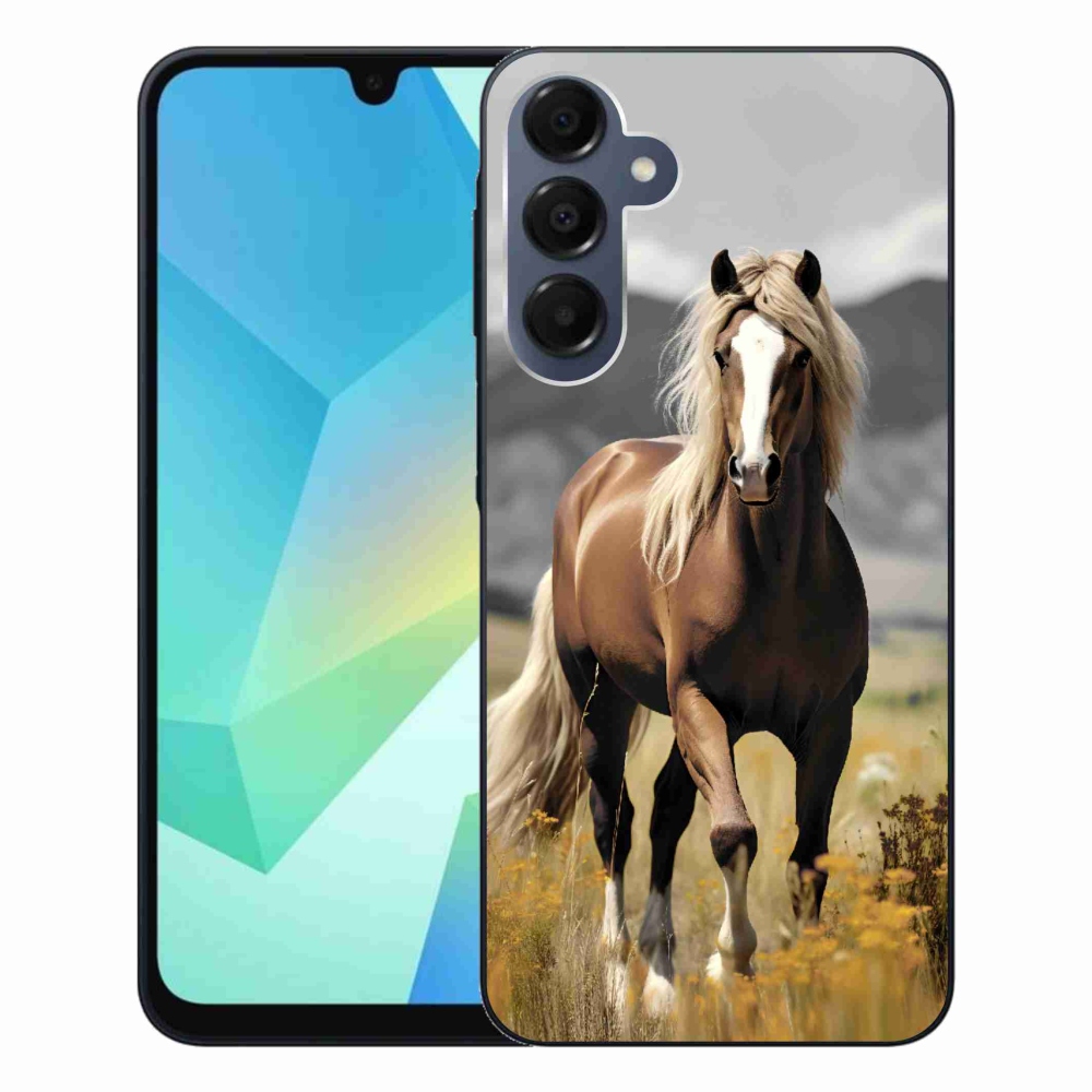 Gélový kryt mmCase na Samsung Galaxy A16 4G/5G - hnedý kôň 1