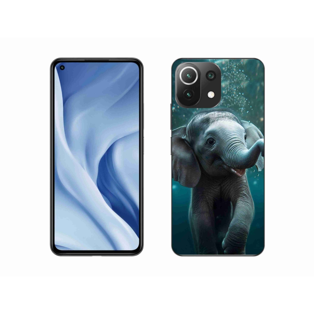 Gélový kryt mmCase na Xiaomi 11 Lite 5G NE - sloník pod vodou