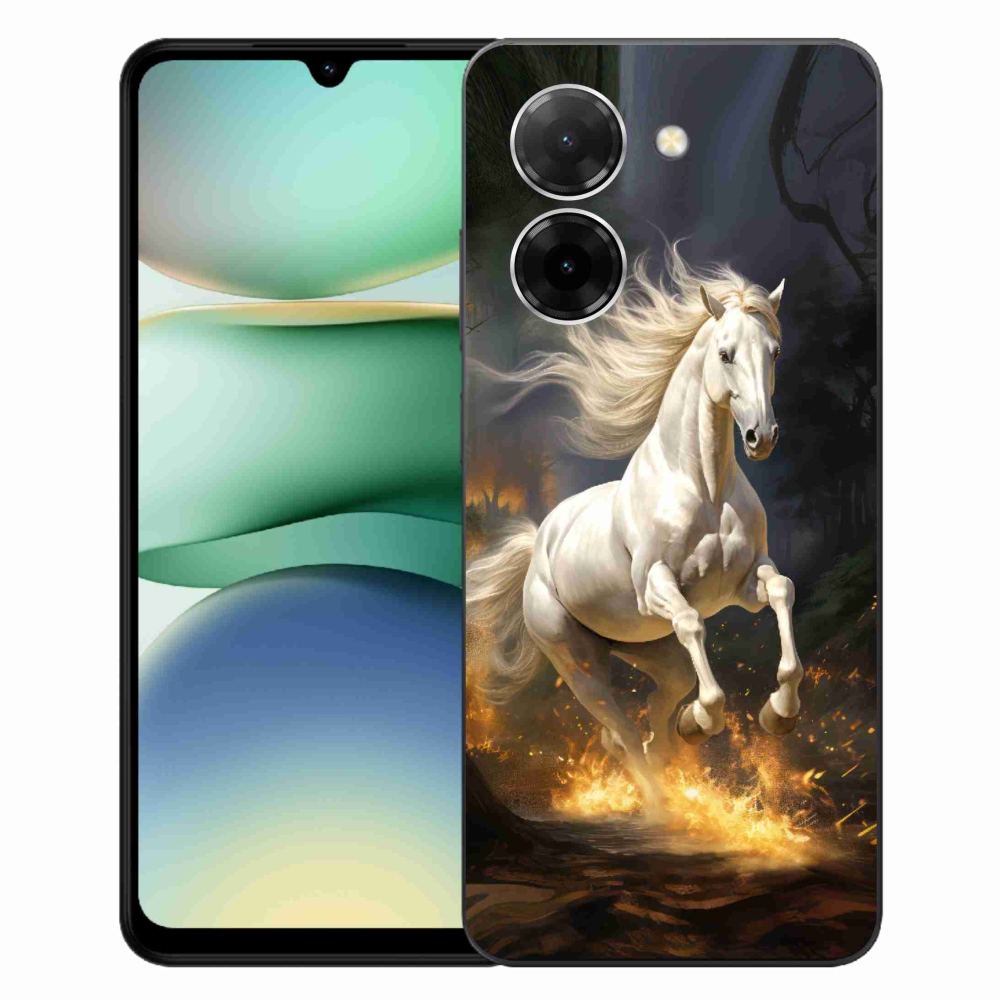 Gélový kryt mmCase na Xiaomi Redmi A5 - biely kôň 2