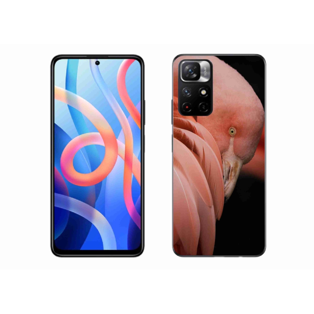 Gélový kryt mmCase na Xiaomi Poco M4 Pro 5G - plameniak 3