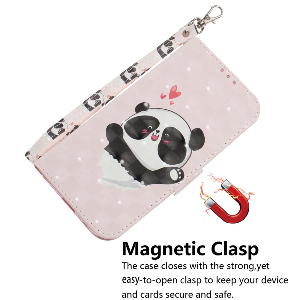 Print knižkové puzdro na Xiaomi Redmi 12 4G/5G - roztomilá panda