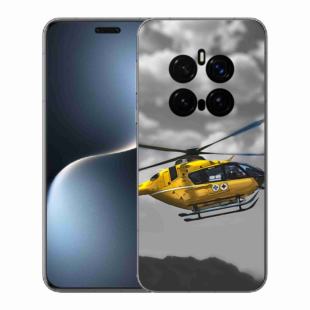 Gélový kryt mmCase na Honor Magic 7 Pro 5G - žltá helikoptéra