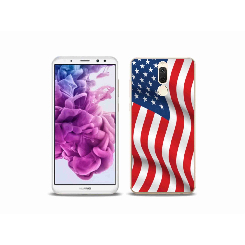 Gélový kryt mmCase na mobil Huawei Mate 10 Lite - USA vlajka