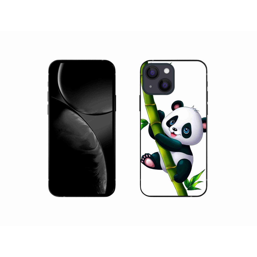 Gélový kryt mmCase na iPhone 13 mini 5.4 - panda na bambuse