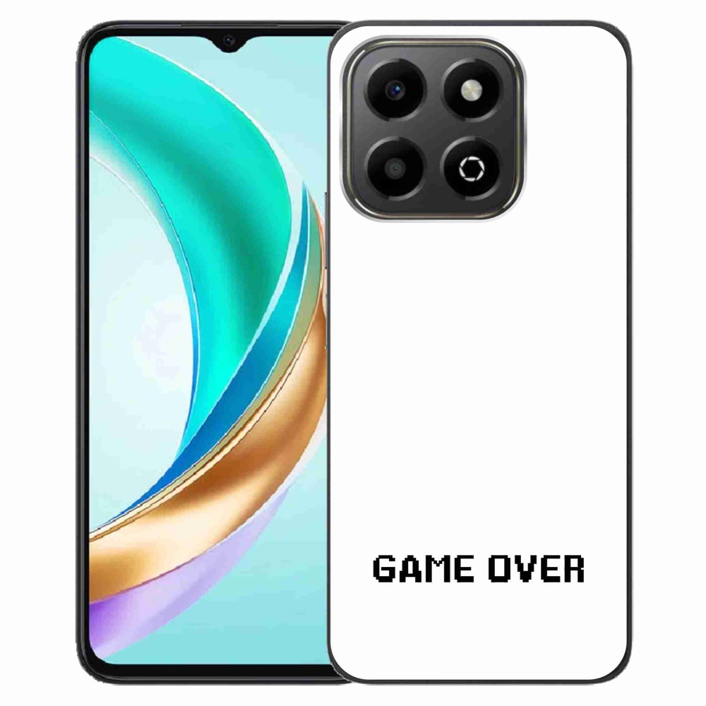Gélový kryt mmCase na Honor X6b - game over biele pozadie
