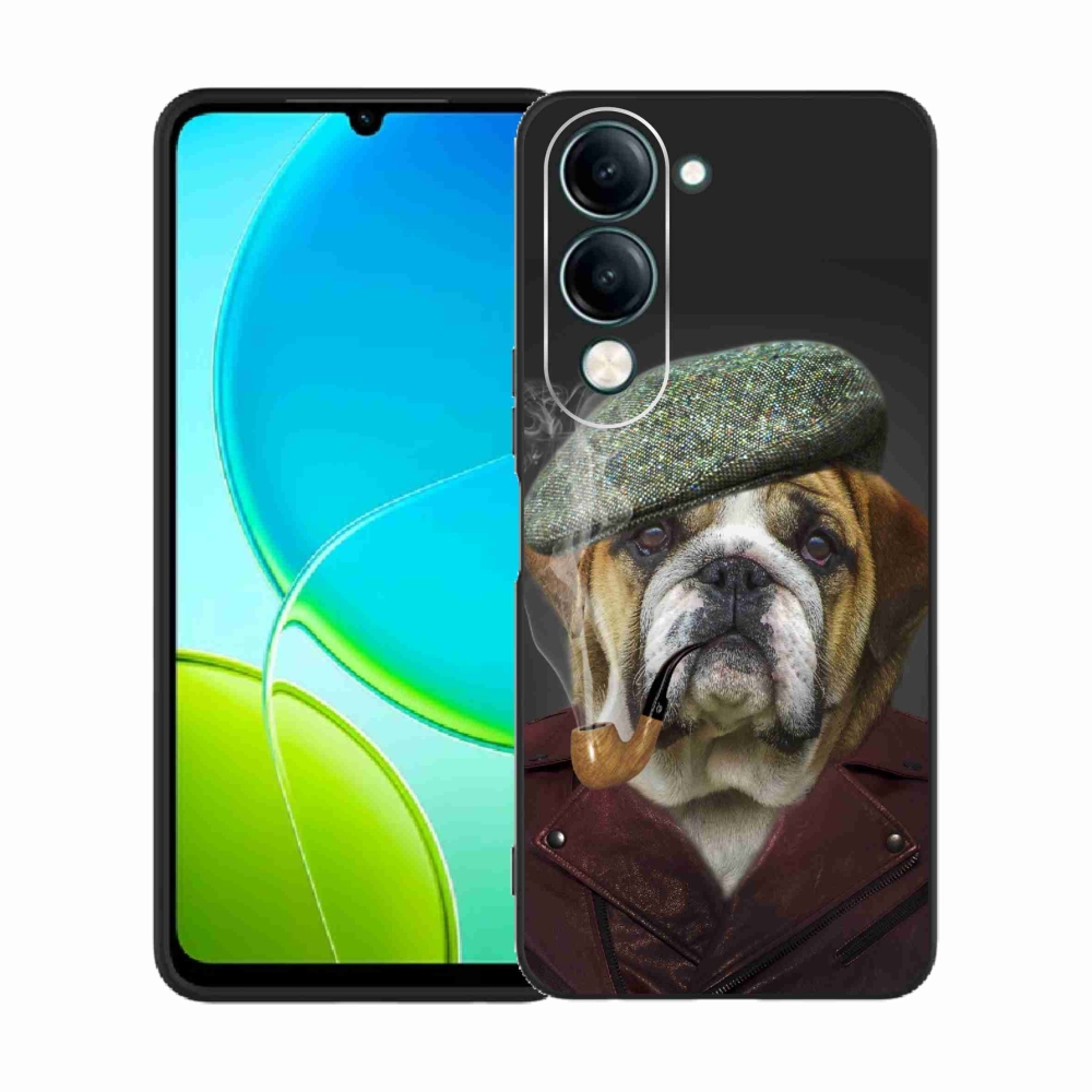 Gélový kryt mmCase na Vivo Y29s 5G - pes s fajkou
