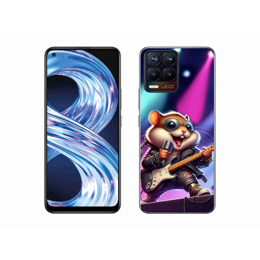 Gélový kryt mmCase na Realme 8 Pro - škrečok rocker