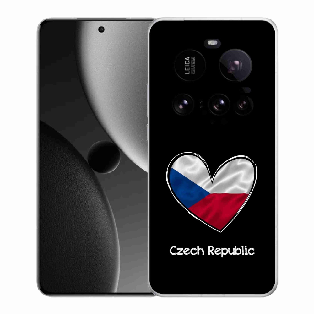 Gélový kryt mmCase na Xiaomi 15 Ultra - vlajka srdca čierne pozadie