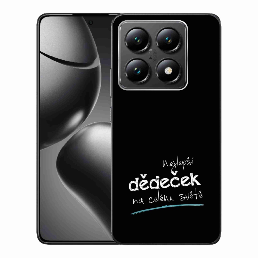 Gélový kryt mmCase na Xiaomi 14T - najlepší dedko 3 čierne pozadie