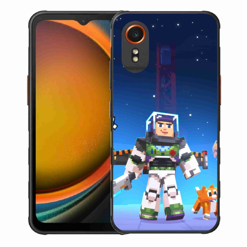 Gélový kryt mmCase na Samsung Galaxy Xcover 7 - minecraft 2