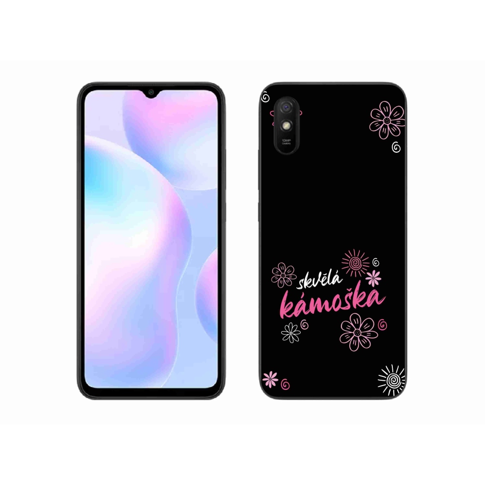 Gélový kryt mmCase na Xiaomi Redmi 9AT - skvelá kamoška čierne pozadie