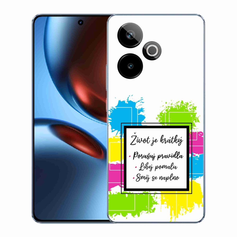 Gélový kryt mmCase na Realme GT 7 5G/GT 7T 5G - citát 5 biele pozadie