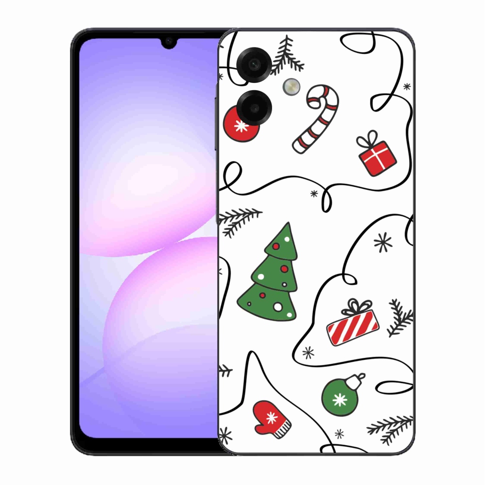 Gélový kryt mmCase na Samsung Galaxy A07 4G - vianočné motívy